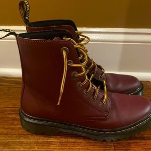 Maroon boots